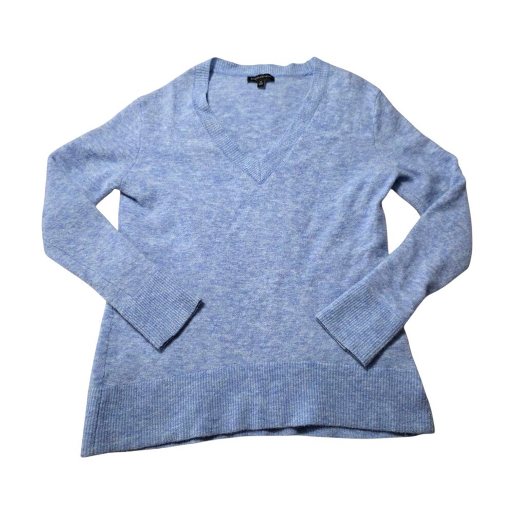 Banana Republic Merino Wool V Neck Sweater Women’s M Blue Lightweight Classic